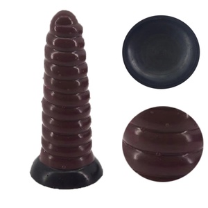 FAAK 25cm Long Silicone <b>Dildo</b> with Big Cup Strong Suction Butt Plug for Famale - Product Image 6