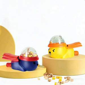 Distributeur de friandises interactif pour <span class=keywords><strong>chien</strong></span> et <span class=keywords><strong>chat</strong></span>, en plastique, personnalisable en usine, design moderne, motif dessin animé classique, en forme de canard jaune, pour alimentation lente - Product Image 1