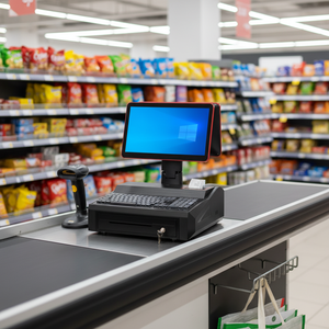 Sistema POS Todo en Uno <span class=keywords><strong>de</strong></span> 15.6 Pulgadas con Windows 10, Terminal POS, Impresora, Escáner, Cajón, Caja Registradora, Máquina POS, <span class=keywords><strong>Punto</strong></span> <span class=keywords><strong>de</strong></span> <span class=keywords><strong>Venta</strong></span> - Product Image 1