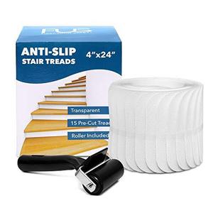 Kit de Agarre Antideslizante <span class=keywords><strong>para</strong></span> Escaleras de PEVA Transparente con Rodillo Aplicador, Cinta de Seguridad Invisible <span class=keywords><strong>para</strong></span> Baño, Escaleras y Madera - Product Image 5