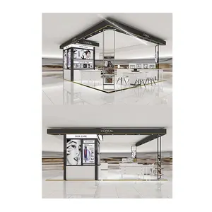 Ticari dükkan mobilya mağazası gümüş takı Kiosk tasarım cam takı Kiosk alışveriş merkezi için camekanlı dolap takı kiosklar