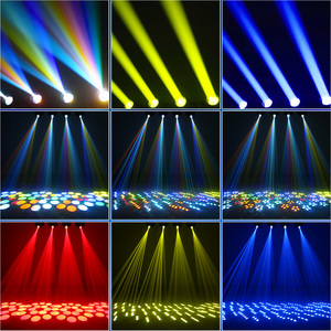 2 Pcs100W Beam Moving Head <strong>Light</strong> With <strong>LED</strong> Ring RGB <strong>Full</strong>-<strong>color</strong> DMX512 Voice Control Stage <strong>Light</strong> for Dj Disco Bar Party Concert - Product Image 4