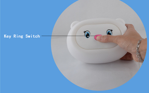 Trẻ Em Bé Ngủ Đêm Tiếng Ồn Trắng Đồ Chơi <span class=keywords><strong>X</strong></span>ách Tay <span class=keywords><strong>Silicone</strong></span> Gấu Âm Thanh Máy Tiếng Ồn Trắng Máy Với Nursery Ánh Sáng Ban Đêm - Product Image 3