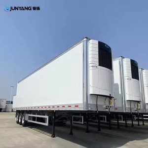Pabrik JUNYANG Semi Trailer Reefer 2 As Roda Terbaik dengan Temperatur Ganda 53ft, Thermo King, Baja Karbon, Baja Paduan, 40T - Product Image 4