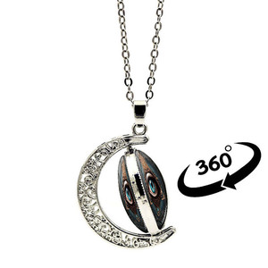 [Gorgeousxx] Collares con Colgante de Luna Giratoria con <span class=keywords><strong>Ojo</strong></span> de Horus al Estilo del Antiguo Egipto <span class=keywords><strong>para</strong></span> Mujer, Joyería - Product Image 2