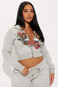 C0057 الربيع مثير طويلة الأكمام سترة طباعة المرأة قطعتين الركض مجموعة النساء - Product Image 4