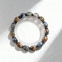 Bracelet en bois de pietersite rare, améliore la fréquence énergétique, pierre œil de tempête, quartz, bracelet en cristal d'énergie quantique