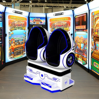 Simulateur de parc d'attractions VR Équipement de cinéma immersif de réalité virtuelle de chaise de luxe d'oeufs de VR à vendre