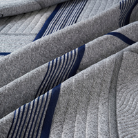 Tissu de matelas tricoté 180-220 GSM, respirant, antibactérien, tissu polyester pour la fabrication de matelas