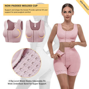 LANGQIN Ladies Full Body Shapewear Bodysuit Faha Corset with Firm Control Thin and Breathable Spandex Invisible Woman Bras - Product Image 2