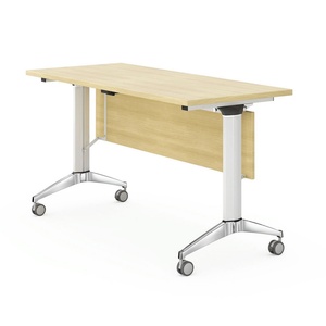 Free Samples Modern <b>Foldable</b> Aluminum Commercial Office Table for School & Hospital Use Eco-Friendly Design - Product Image 5