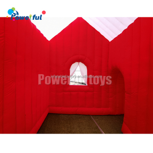 <span class=keywords><strong>Casa</strong></span> <span class=keywords><strong>de</strong></span> Papá Noel <span class=keywords><strong>de</strong></span> madera con decoración navideña inflable personalizada - Product Image 5