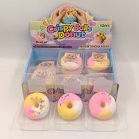 Jouet anti-stress en argile sonore effet craquelé, motif patte de chat mignonne, dégradé macaron, texture souple et croustillante, vente en gros