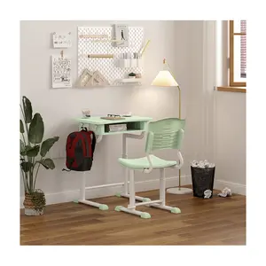 YJ Ergonomic Adjustable Height School Furniture Student Desk And Chair For Children
