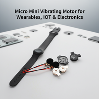 Moteur vibrant à monnaie BLDC 0625 6x2.5mm 3V DC, micro-moteur vibrant plat sans balais, longue durée de vie, faible courant, mini-vibrateur
