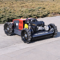 Tondeuse à gazon autotractée à essence télécommandée sans fil pour l'entretien des terrains de golf et des terrains de sport