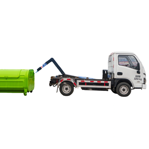 รถบรรทุกติดเครนเก็บขยะพร้อมเครื่องอัดแบบไฟฟ้าขนาดเล็กสำหรับขาย - Product Image 1