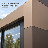 Panneau composite en aluminium revêtu de PVDF de 3 mm et 4 mm pour le revêtement des plafonds et des colonnes