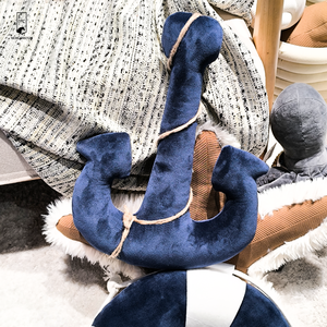 Nouveau gros bateau marin thème marin bleu océan ancre nautique décoratif jeter oreiller pour <span class=keywords><strong>la</strong></span> décoration intérieure - Product Image 1