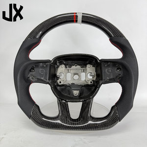 Volant de voiture pour <span class=keywords><strong>Dodge</strong></span> Charger Exhaust <span class=keywords><strong>Durango</strong></span> 2015-2024 Sxt Gt Rt Srt Hellcat Volant de direction en fibre de carbone - Product Image 6