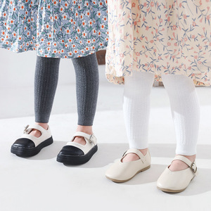 Yunshan primavera e autunno nove minuti in maglia di cotone per bambini leggings da bambina collant - Product Image 4