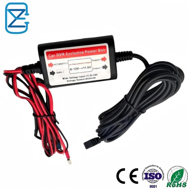 Factory Price Car DVR Exclusive Power Box 12V-24V 5V 2A Hardwire Kit USB Type C Micro USB Cable Voltage Monitoring Fast Charger