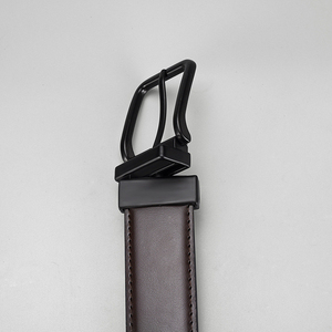 Cinturón de Cuero Vacuno de Alta Calidad para Hombre, Duradero, Giratorio, Reversible, de Doble Cara, Longitud Personalizable, para Estilo Casual o de Negocios - Product Image 4