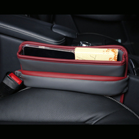 Nouveau design de boîte d'écart et de console de siège de voiture en cuir PU organisateur de remplissage d'écart de siège de voiture pour les femmes