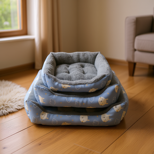 Cuccia per cani Yommy, morbida e in peluche, con imbottitura interna rimovibile e fondo antiscivolo, taglie S, M, L - Product Image 2