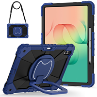 Casing Tablet Heavy Duty untuk Samsung Tab S11 Ultra S12 Ultra 14.6, Cover Silikon PC, Tempat Pena, Penyangga, Tali Bahu