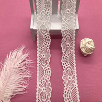 Fabuleux français dentelle coupe tricot élastique Voile Nylon Spandex dentelle tissu pour vêtements accessoires haute qualité Nylon dentelle