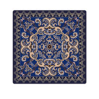 Tapis de table de mahjong carré de luxe, épais, silencieux, pliable et portable, antidérapant, pour jeux de cartes et de société