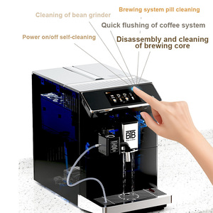 Cafetera Profesional BTB Totalmente Automática con Pantalla Táctil Inteligente, Máquina de Espresso de Plástico para Uso Comercial y Doméstico - Product Image 4