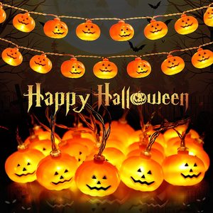 Garden Party Holiday Christmas Lighting Decoración impermeable Luces de cadena de calabaza al aire libre - Product Image 6