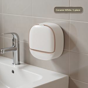 Wholesale Bathroom Drain <b>Soap</b> Box Wall Mounted ABS with Lid Waterproof Dish Dishes Storage Travel Organizer Case - Product Image 1