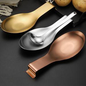 Logo personalizzato di grandi dimensioni scaldare piatto oro in acciaio inox Buffet utensile mestolo servire cucchiaio per la <span class=keywords><strong>cucina</strong></span> - Product Image 1