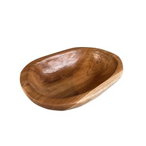 Service de table en bois d'Indonésie, table de cuisine en teck massif, vaisselle rustique, équipement de pendaison de crémaillère, bol en bois, cuisine - Product Image 3