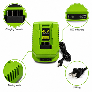 Chargeur de batterie lithium 42V, entrée AC, affichage LED, charge rapide 2A, 84W, écologique, aluminium ABS, compatible prise US - Product Image 3