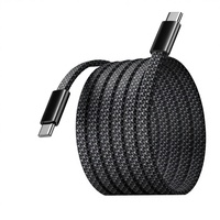 Kabel Pengisian Daya dan Transfer Data USB-C ke Type-C Anyaman Nilon 60W Pengisian Cepat Langsung dari Pabrik untuk Perangkat iPhone Android