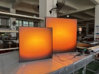 Décoration murale, art mural à intensité variable, lumière du soleil levant, lumière du soleil couchant, éclairage de salon, boîte à lumière en acrylique encadrée avec LED