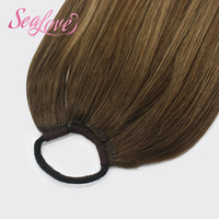 Extensions de cheveux en queue de cheval invisibles pour femmes, 100% cheveux humains, vente en gros