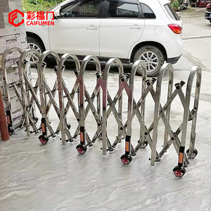 Barriere di isolamento personalizzate di ultimo stile 304 retrattile in acciaio inox pieghevole parco esterno sicurezza del traffico - Product Image 1