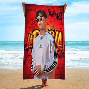Offre Spéciale conception personnalisée La Diabla garçon xavi super doux absorbant résistant à la décoloration coton enfants grande salle de bain piscine serviette de plage - Product Image 3
