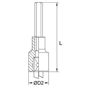 Fervi <b>Socket</b> With Long Hexagonal Insert For Precision Applications - Product Image 2