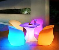 Chaise de soirée KTV avec fleur de prunier lumineuse, imperméable, LED de couleur changeante