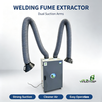 Purificateur de fumée à double bras 2,2 kW, directement de l'usine, pour la fabrication manuelle