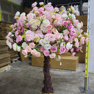 G01 קישוט חתונה קישוט דובדבן דובדבן פרח פרחים sakura עצים ורוד מלאכותי עץ ורדים מסקרשי עבור שולחן חתונה
