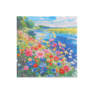 Creative Oil Painting Style Floral Printed Paper Napkins 330mm Disposable For Wedding Decorations - Product Image 5