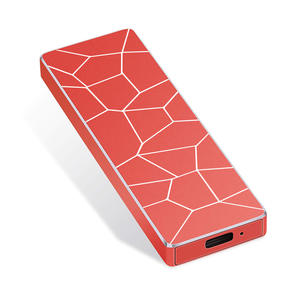 Disque SSD portable avec boîtier métallique, alimentation externe améliorée, modèle M.2 à motif glacé, transmission haute vitesse - Product Image 1