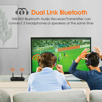1Mii Bluetooth 5.2 Audio Ontvanger Zender 3-in-1 TX + RX + Bypass Modus 164ft Lange Afstand Lage Latentie Bluetooth Adapter voor TV